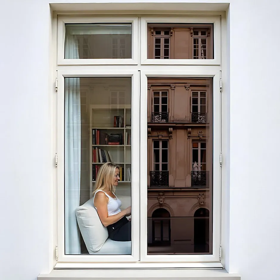 Film miroir sans tain repositionnable pour grand vitrage - Bronze - 60 cm x 2 m - en Rouleau - DIMEXACT- Clearance