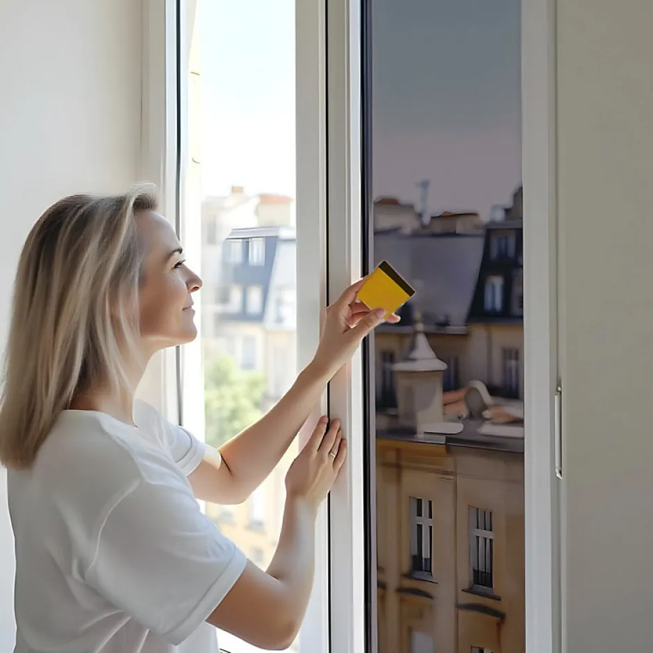 Film miroir sans tain repositionnable pour grand vitrage - Bronze - 120 cm x 0.5 m - en Rouleau - DIMEXACT- Hot