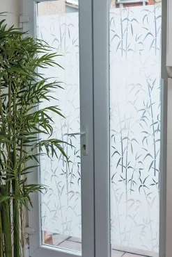 Film occultant adhésif pour vitre imprimé bambou ® L.200 x l.67,5cm-D-C-Fix Sale