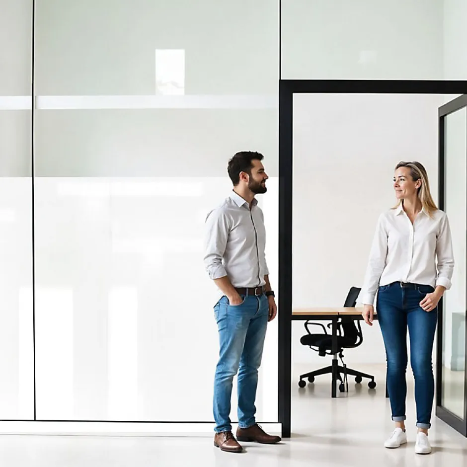 Film occultant blanc brillant pour fenêtre - 123 cm x 2.5 m - en Rouleau - DIMEXACT- Hot