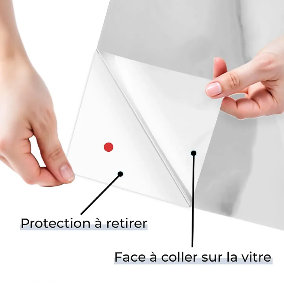 Film occultant blanc brillant pour fenêtre - 123 cm x 2.5 m - en Rouleau - DIMEXACT- Hot