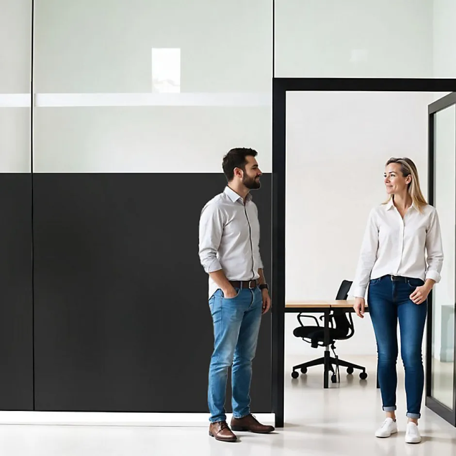 Film occultant noir mat pour fenêtre - 123 cm x 5 m - en Rouleau - DIMEXACT