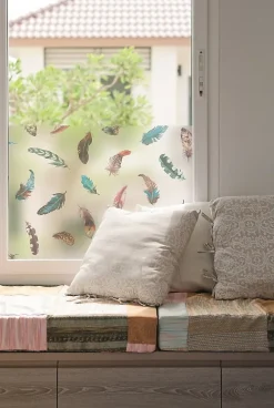 Film occultant statique pour vitre ® Premium Finja 1.5m x 0.45m-D-C-Fix Best