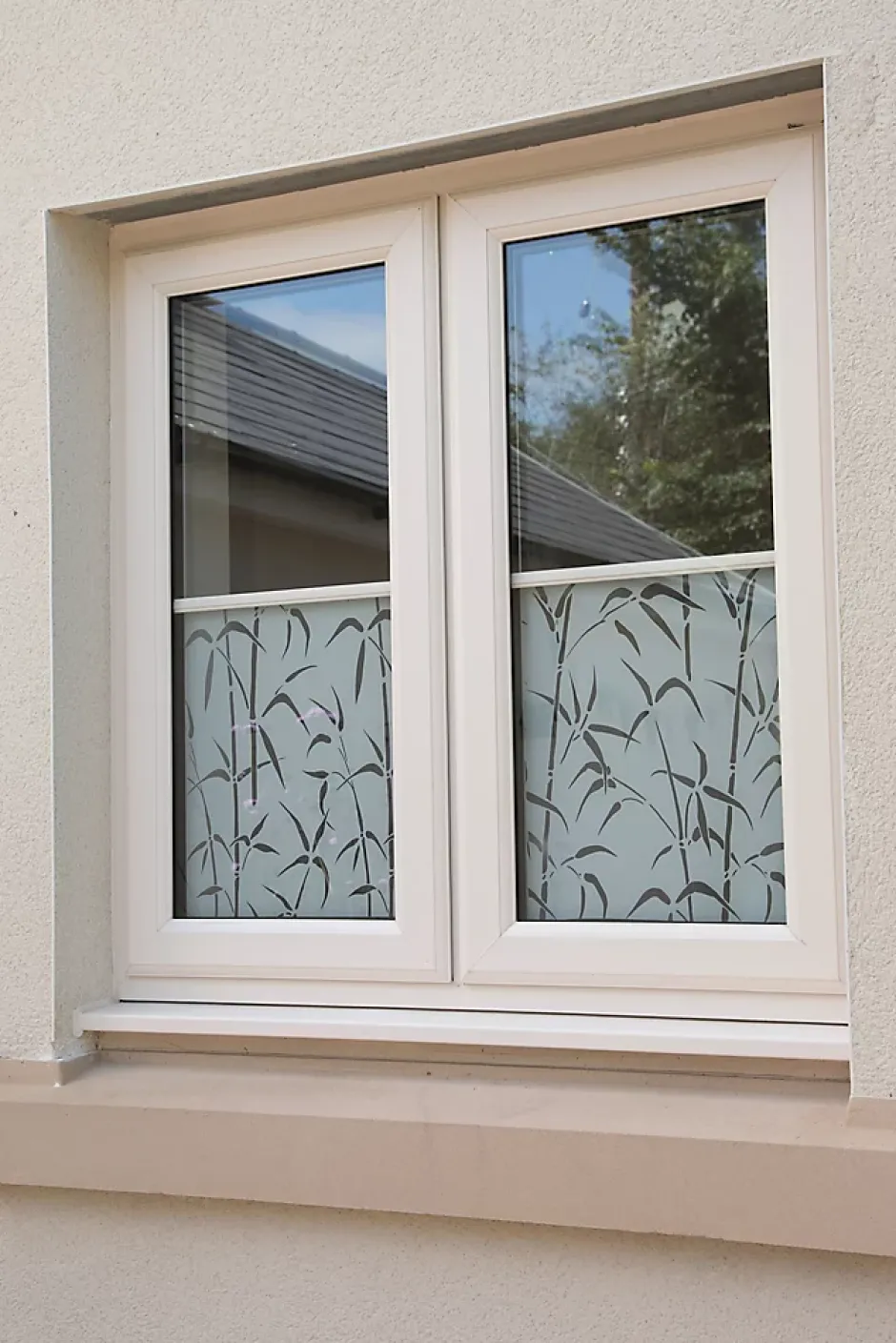 Film occultant statique pour vitre ® Static Bambou 1.5m x 0.675m-D-C-Fix