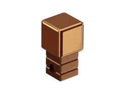 Ilcom Finition angulaire PQ en acier inoxydable pour profils Cuivre poli - 0,8 mm x 0,8 mm