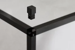 Finition angulaire PQ en acier inoxydable pour profils Noir satiné - 0,8 mm x 0,8 mm-Ilcom Clearance