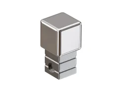Finition angulaire PQ en acier inoxydable pour profils Argent poli - 10 mm x 10 mm-Ilcom Outlet