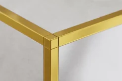 Ilcom Finition angulaire PQ en acier inoxydable pour profils Or satiné - 0,8 mm x 0,8 mm