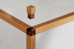 Ilcom Finition angulaire PQ en acier inoxydable pour profils Cuivre satiné - 0,8 mm x 0,8 mm