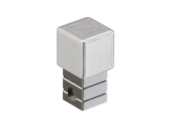 Ilcom Finition angulaire rectifiée PQS en acier inoxydable pour profils ArgentSatiné - 10 mm x 10 mm