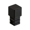 Finition angulaire rectifiée PQS en acier inoxydable pour profils Noir satiné - 10 mm x 10 mm-Ilcom Clearance