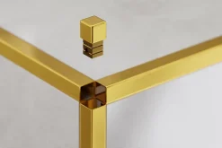 Finition angulaire rectifiée PQS en acier inoxydable pour profils Or satiné - 12 mm x 12 mm-Ilcom Discount