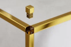 Finition angulaire rectifiée PQS en acier inoxydable pour profils Or poli - 12 mm x 12 mm-Ilcom Clearance