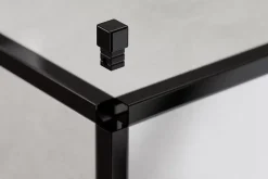 Ilcom Finition angulaire rectifiée PQS en acier inoxydable pour profils Noir poli - 10 mm x 10 mm