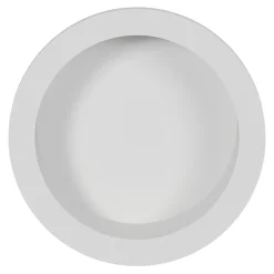 GoodHome Galandage rond à visser Minzh mat blanc Ø55mm