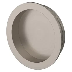 Galandage rond à visser Minzh effet nickel satin gris Ø55mm-GoodHome Online