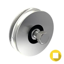 Galet 160 mm à gorge ronde 16 mm - 300 kg-Slid’Up By Mantion Online