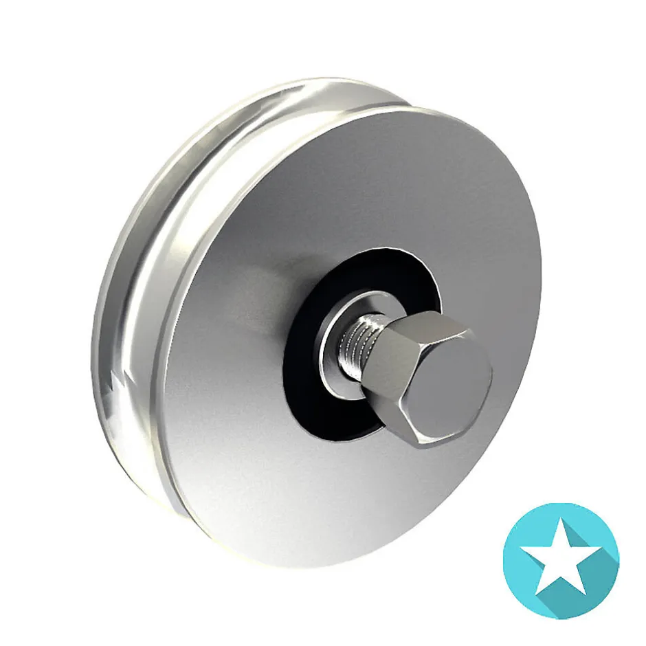 Galet 100 mm à gorge ronde 12 mm - 200 kg-Slid’Up By Mantion Clearance