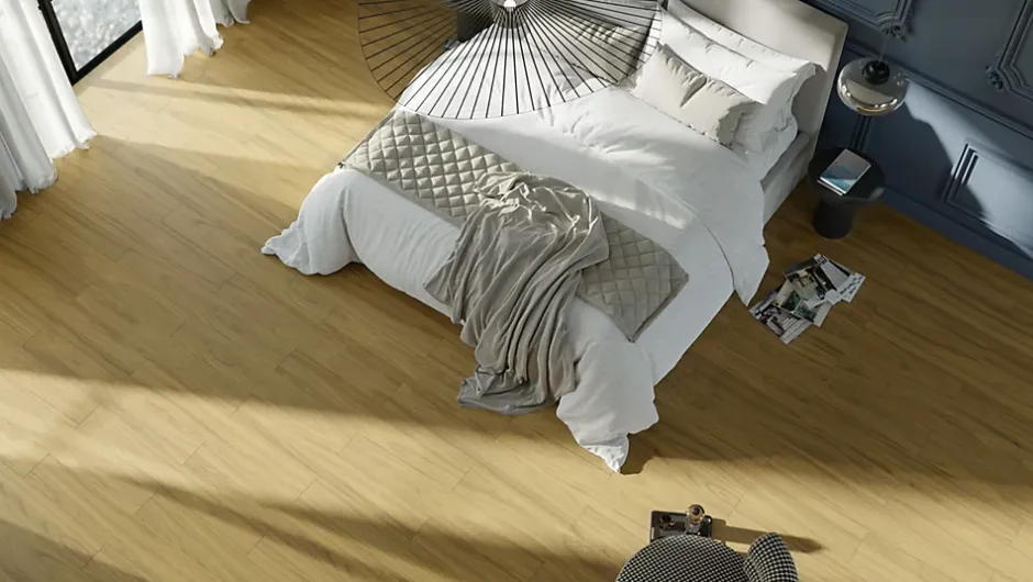 GAMME PRO - LAME CLIPSABLE TRÈS HAUTE RÉSISTANCE AVEC SOUS-COUCHE INTEGREE. CHENE BEIGE - Colis individuel (2,64m²)-Samklic Best