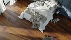 GAMME PRO - LAME CLIPSABLE TRÈS HAUTE RÉSISTANCE AVEC SOUS-COUCHE INTEGREE. NOYER NATUREL - Pack studio/salon (26m²)-Samklic Best