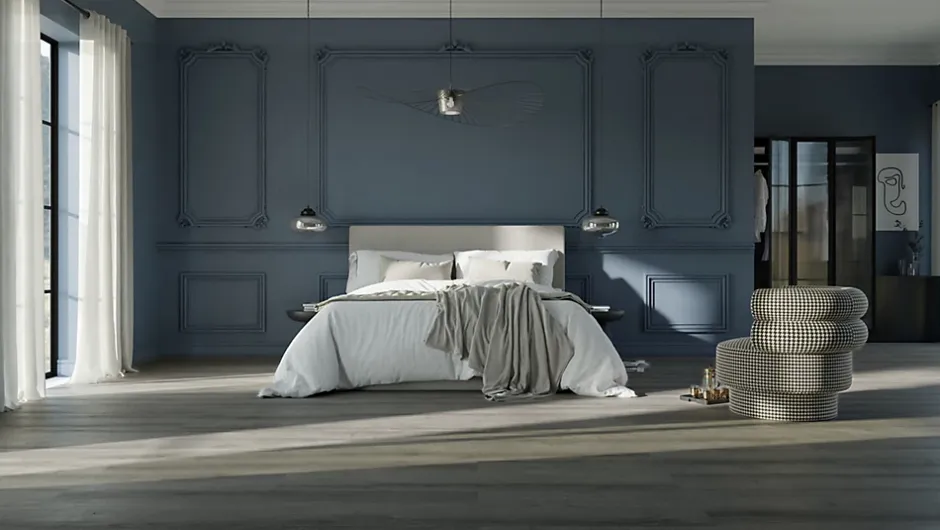 GAMME PRO - LAME CLIPSABLE TRÈS HAUTE RÉSISTANCE AVEC SOUS-COUCHE INTEGREE. IROKO GRIS FONCÉ - Pack T5 (79m²)-Samklic New