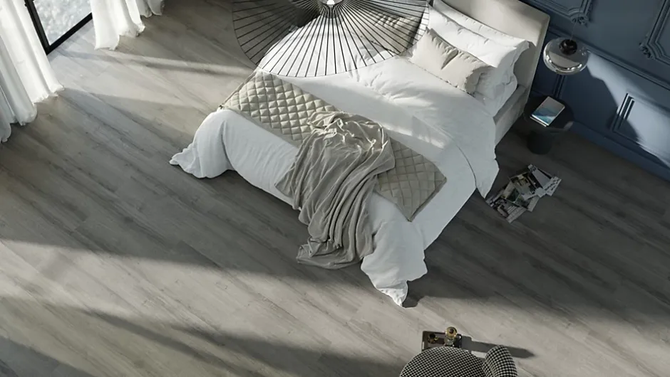 GAMME PRO - LAME CLIPSABLE TRÈS HAUTE RÉSISTANCE AVEC SOUS-COUCHE INTEGREE. IROKO GRIS FONCÉ - Pack T5 (79m²)-Samklic New