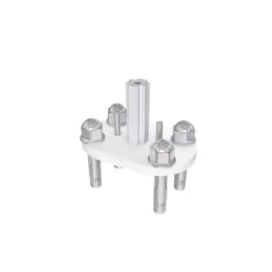 Garde-corps - Pour intérieur et extérieur - Aluminium argenté - Avec 5 traverses et 1 main courante - 200cm - Fixation à plat-AICA Sanitaire Clearance