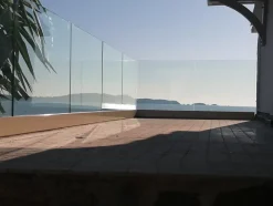 Garde-corps en verre SB360 réglable sur mesure - Anodisé-Sbalu Outlet