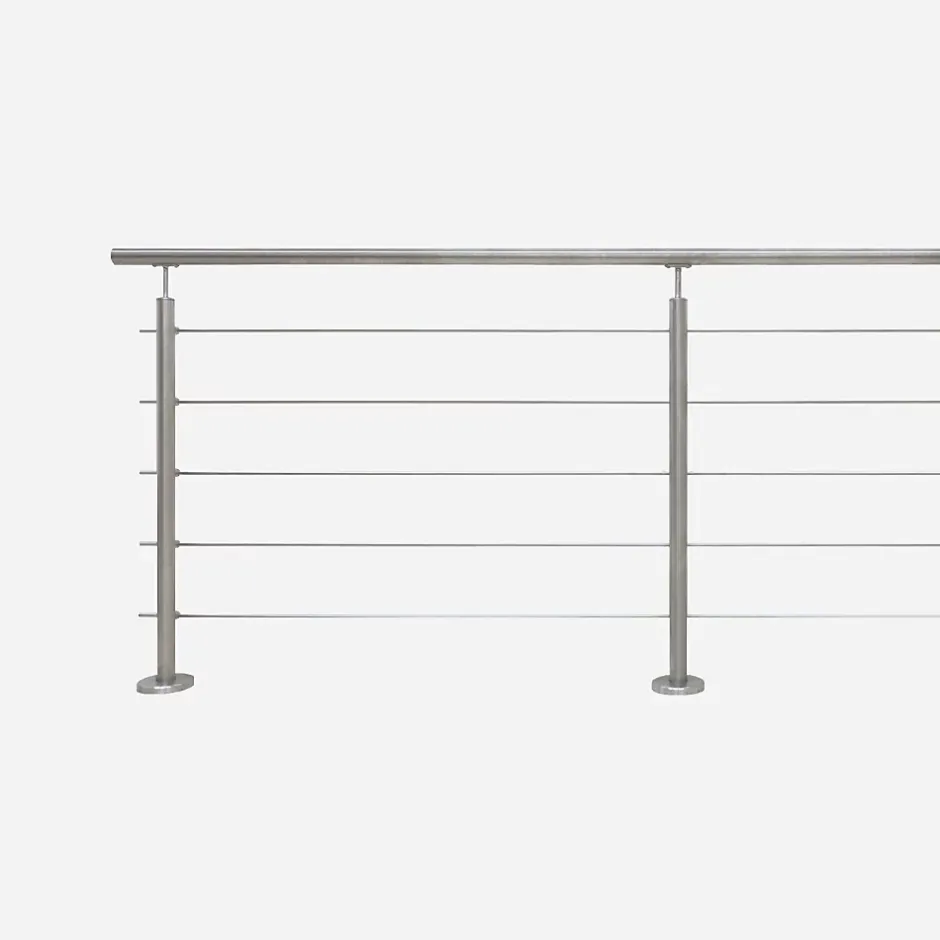 Garde-corps inox gris pose à plat, Inoca-Kordo