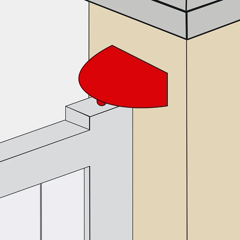 Afbat - Tb Industrie Sas Gond acier à visser pour portail avec cache composite noir Afbat