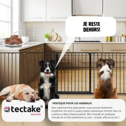 Grille de protection pour cheminée, barrière de sécurité enfant bébé-Tectake Discount