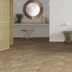 Grès Cérame Premium Format 56x48,5 Intérieur/Extérieur Parma Terra Hexagonal Effet Terre Cuite-Lux Mosaic Hot