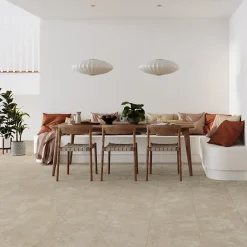 Lux Mosaic Grès Cérame Premium 44x66 cm Intérieur/Extérieur Metz Beige Base Rectangulaire Effet Pierre avec Technologie SmartGrip