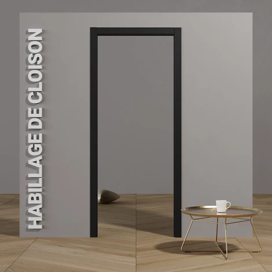 Coulicool Habillage de Cloison 1 m - Noir