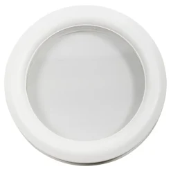 Hublot pour porte de garage circulaire en PVC blanc Ø.31,8 x H.31,8 cm-GoodHome Outlet