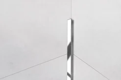 Ilcom Profilé décoratif Li Angle intérieur en acier inoxydable Argent poli - 10 mm x 2440 mm x 0,65 ep.