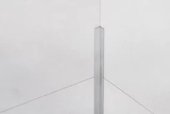 Ilcom Profilé décoratif Li Angle intérieur en acier inoxydable Argent satiné - 10 mm x 2700 mm x 0,65 ep.