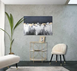 Mauro Ferretti Impression sur toile abstraite multicolore cm 80x3x120