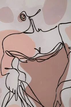 Impression sur toile femme multicolore cm 80x2,8x80-Mauro Ferretti Outlet