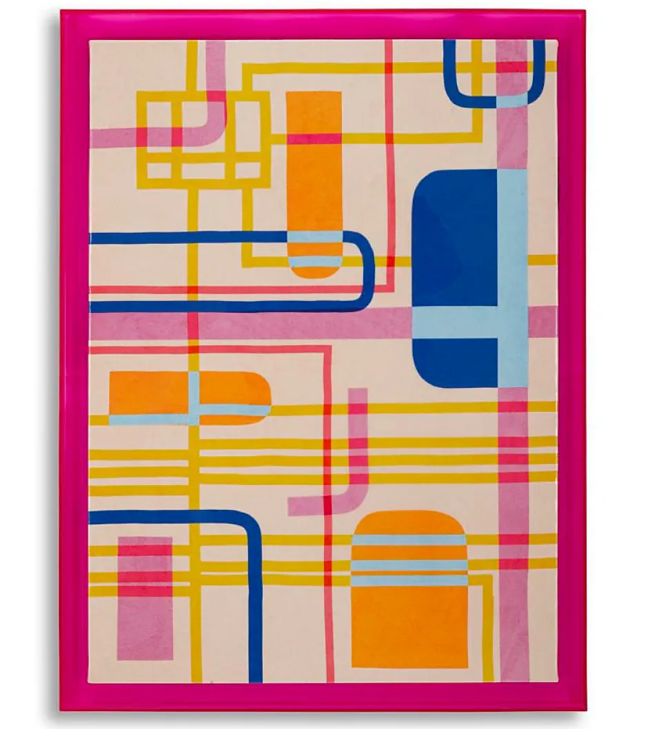 Impression sur toile laquée avec cadre acrylique cm 60x3,3x80-Mauro Ferretti Hot