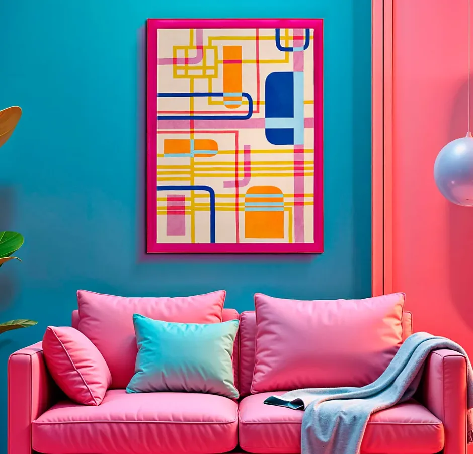 Impression sur toile laquée avec cadre acrylique cm 60x3,3x80-Mauro Ferretti Hot