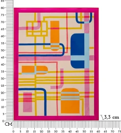 Impression sur toile laquée avec cadre acrylique cm 60x3,3x80-Mauro Ferretti Hot