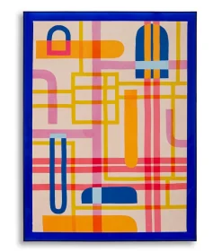 Impression sur toile laquée avec cadre acrylique cm 60x3,3x80-Mauro Ferretti Clearance