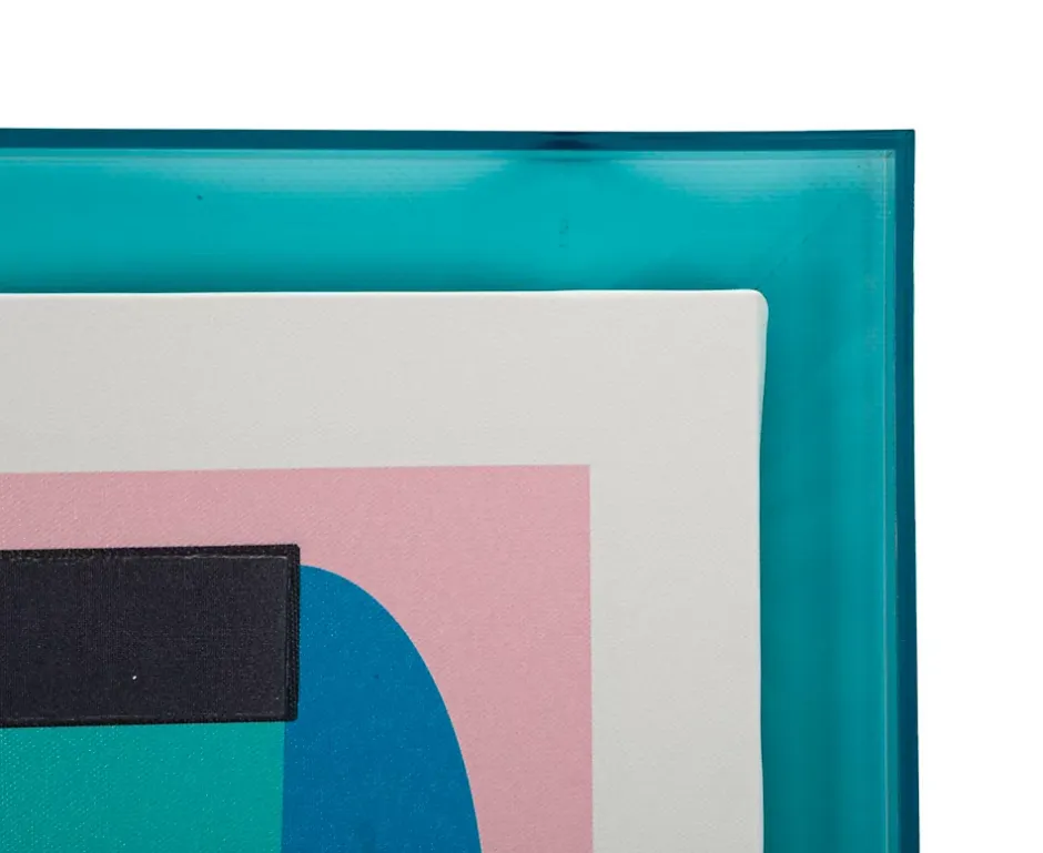 Impression sur toile laquée avec cadre acrylique cm 50x3,3x70-Mauro Ferretti Online