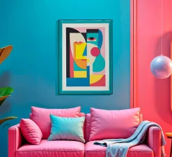 Impression sur toile laquée avec cadre acrylique cm 50x3,3x70-Mauro Ferretti Online