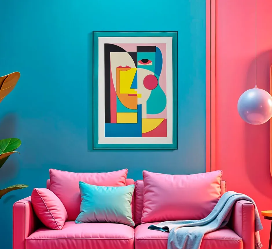 Impression sur toile laquée avec cadre acrylique cm 50x3,3x70-Mauro Ferretti Online