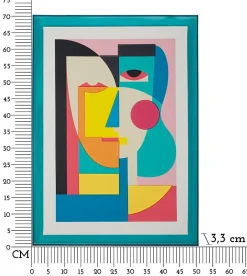 Impression sur toile laquée avec cadre acrylique cm 50x3,3x70-Mauro Ferretti Online