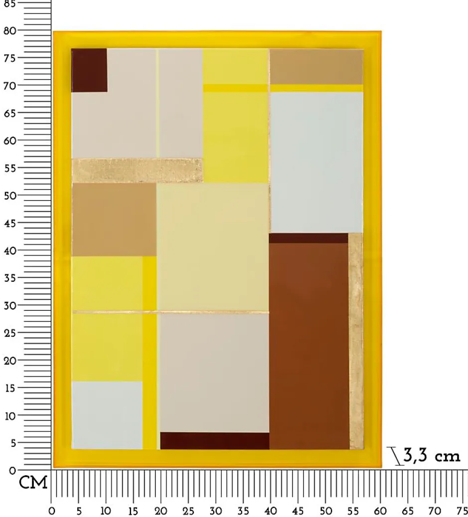 Impression sur toile laquée avec cadre acrylique cm 60x3,3x80-Mauro Ferretti Outlet