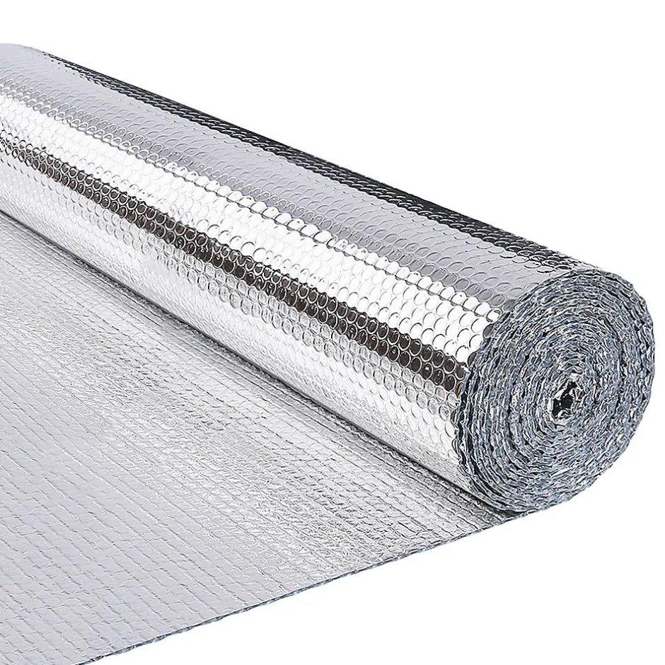 Vounot Isolant thermique a bulle double couche aluminium radiateur reflecteur 1.22x20m