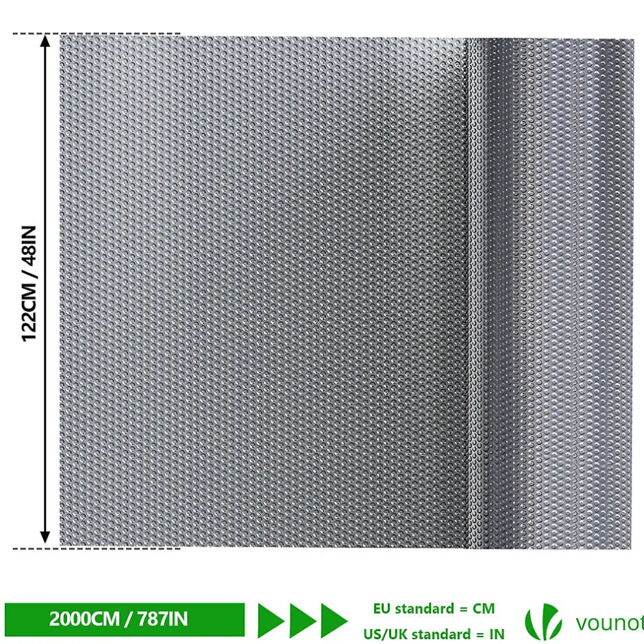 Vounot Isolant thermique a bulle double couche aluminium radiateur reflecteur 1.22x20m